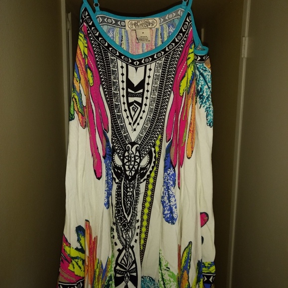 NWOT flowy colorful dress - Picture 3 of 8